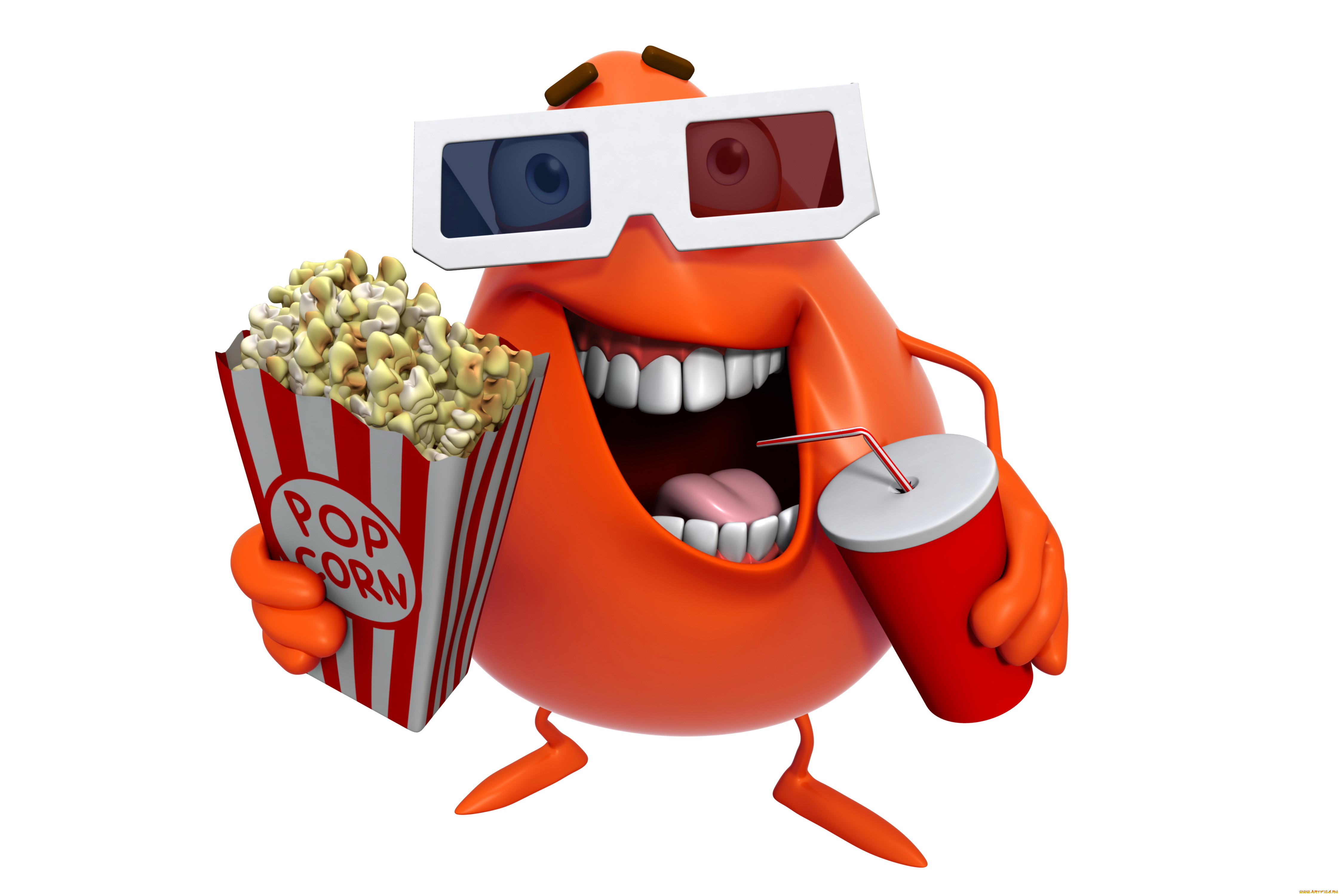 3 ,  , humor, movie, cinema, , cute, monster, funny, smile, , pop, corn